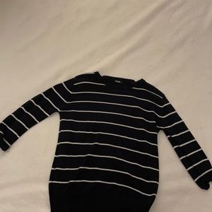 Size small, Navy Blue and White Sweater